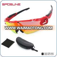 Factory OEM supplying branded custom logo cycling glasses