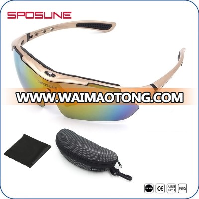 Removeable Temple Extreme Sports Unisex UV400 Bicycle Running Golf Sportsman Sunglasses