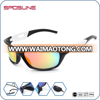 Factory Wholesale UV400 Cat 3 Helmet Compatible Outdoor Sports Sunglasses Menes With Anti Radiation Lens