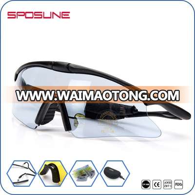 UV400 Comfortable Wearing Interchange Shooting Glasses With 5 Spare Lenses