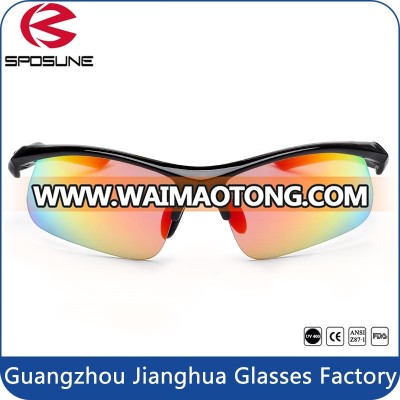 polycarbonate polarized sunglasses private label run sport glasses with myopia insert