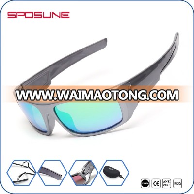 Wide frame sports bike riding sunglasses uv400 with myopia insert