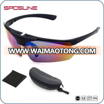 polarized flip up sports sunglasses with optical RX insert