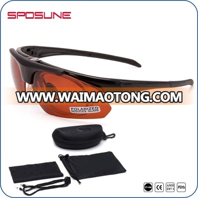 OEM China Manufacturer Sports Goggle Custom Logo brown copper lens Golf Glasses