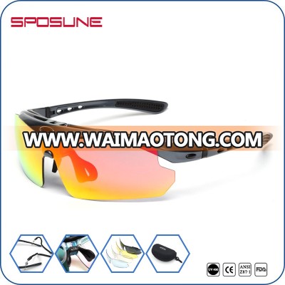 Preventing sweat unbreakable eye protect UV400 cricket sunglasses