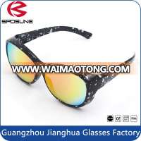 Stylish Mirrored Coating Sun Shade Prescription Over Glasses Sunglasses